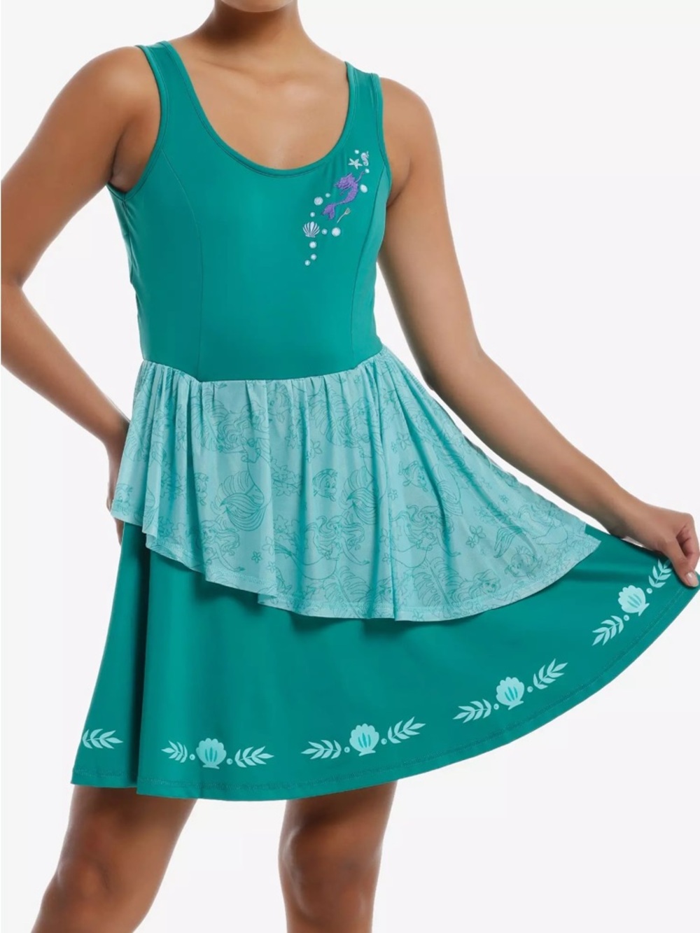 Her Universe Exclusive Disney The Little Mermaid Ariel Athletic Dress Size M NWT